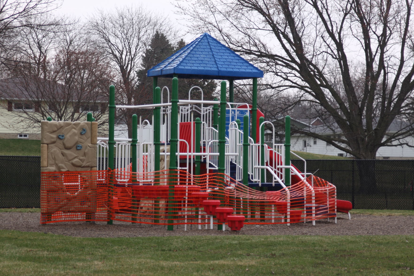 Playground equipment closed